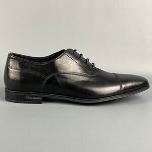 PAUL SMITH Size 8 Black Leather Lace Up Shoes